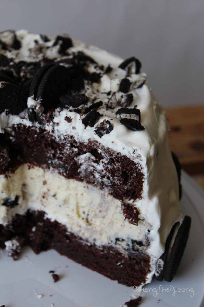 Chocolate Oreo Cheesecake Cake - Among the Young