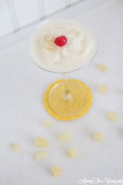 pina colada pineapple messy