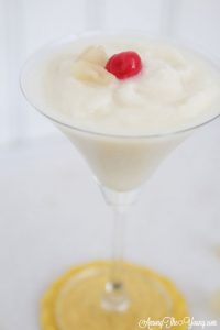pina colada with a cherry