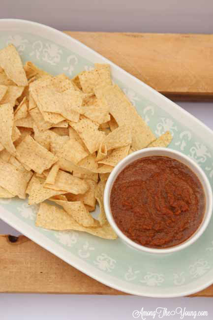 Imitation Los Hermanos Salsa Recipe featured by top US food blog, Among the Young