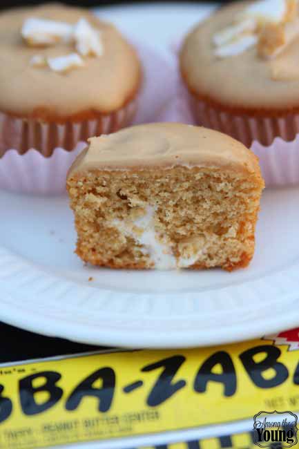 Abba Zabba Cupcake Recipe featured by top US food blog, Among the Young