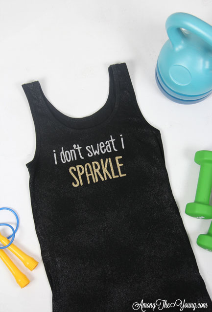 ✨ Shine On with Our I Don't Sweat, I Sparkle Tank and Bubble