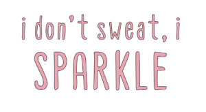 The Best DIY workout tank featured by top Utah Lifestyle blog, Among the Young: image of I don’t sweat I sparkle