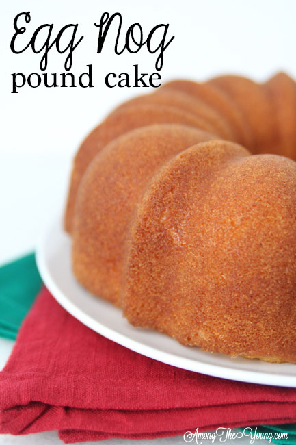 The Best Egg Nog Pound Cake featured by top Utah Foodie blog, Among the Young: image of full bundt cake