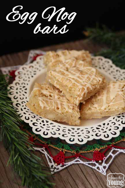 Egg Nog Cookie Bars