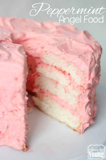 Peppermint Angel Food Cake