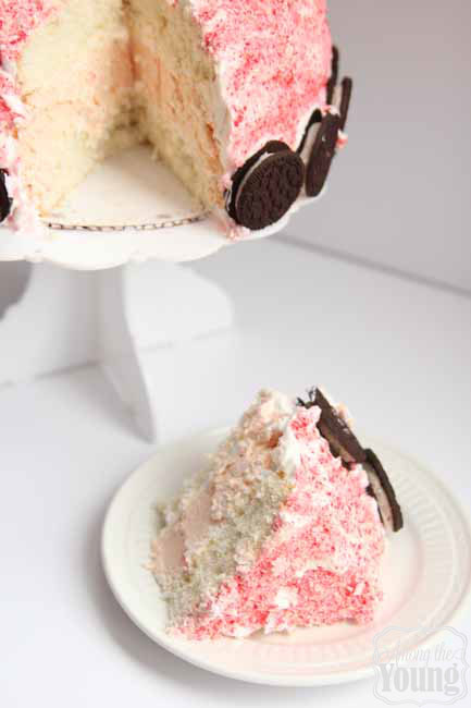 Peppermint cheesecake cake