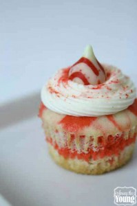 Peppermint cupcakes recipe featured by top US food blog, Among the Young