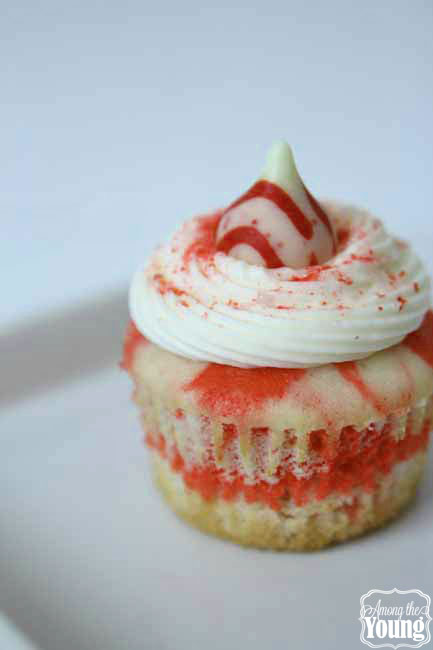 The Best Peppermint Cupcakes Recipe featured by top US food blog, Among the Young