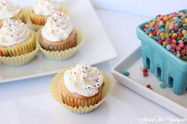 Sour Nerd Cupcakes Recipe featured by top US food blog, Among the Young