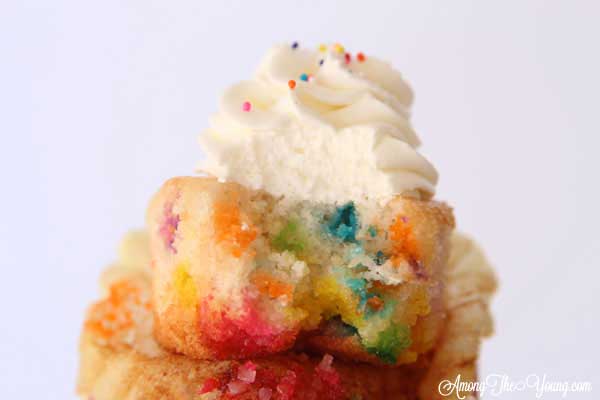 Sour Nerd Cupcakes Recipe featured by top US food blog, Among the Young