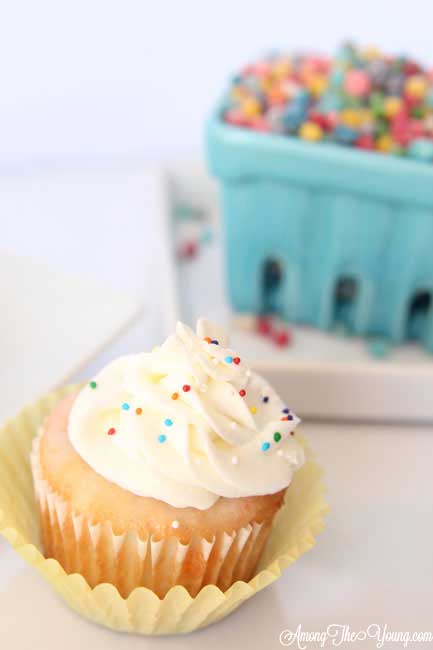 Sour Nerd Cupcakes Recipe featured by top US food blog, Among the Young