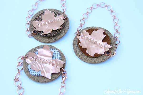 DIY Metal Bracelet with Cricut Design Star featured by top US lifestyle blog, Among the Young