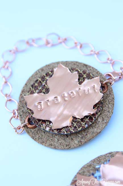 DIY Metal Bracelet with Cricut Design Star featured by top US lifestyle blog, Among the Young