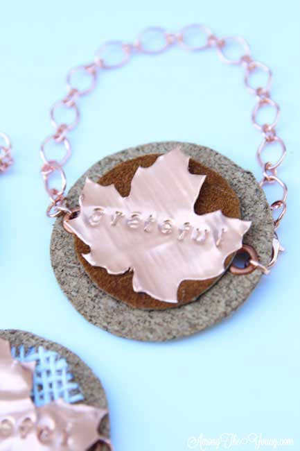 DIY Metal Bracelet with Cricut Design Star featured by top US lifestyle blog, Among the Young