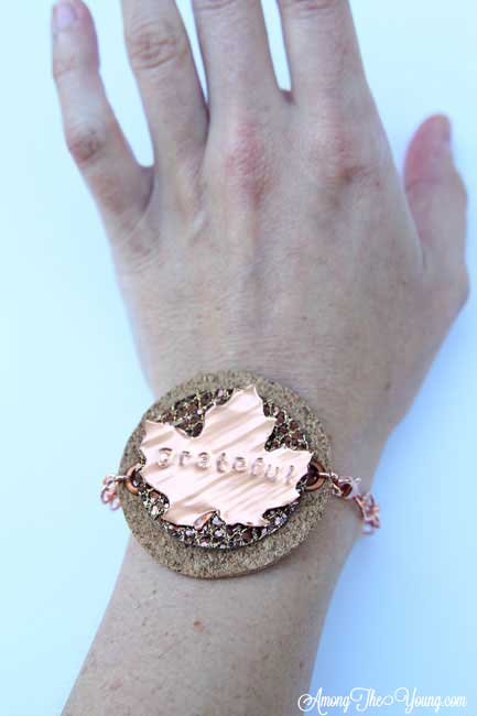 DIY Metal Bracelet with Cricut Design Star featured by top US lifestyle blog, Among the Young