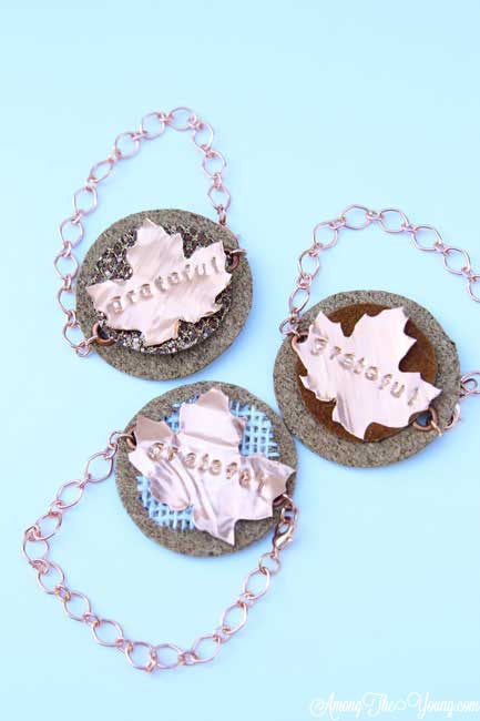 DIY Metal Bracelet with Cricut Design Star featured by top US lifestyle blog, Among the Young