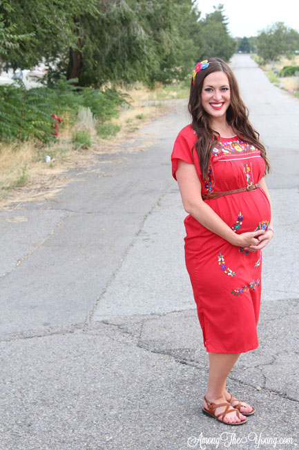 Mexican shop maternity dress