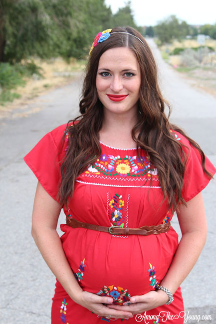 Pregnant mexican dress sale