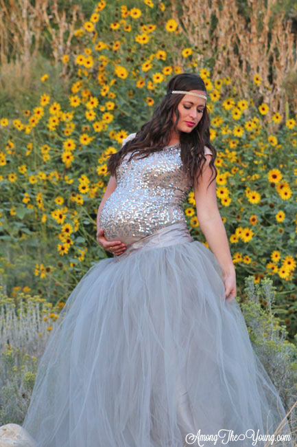 Tulle skirt hotsell maternity style