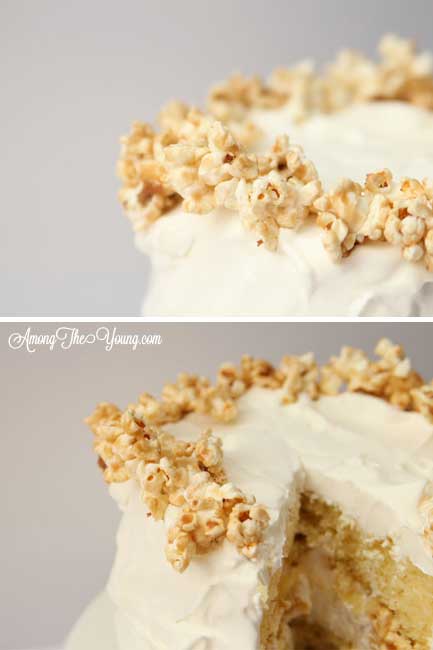 Caramel Popcorn Cake