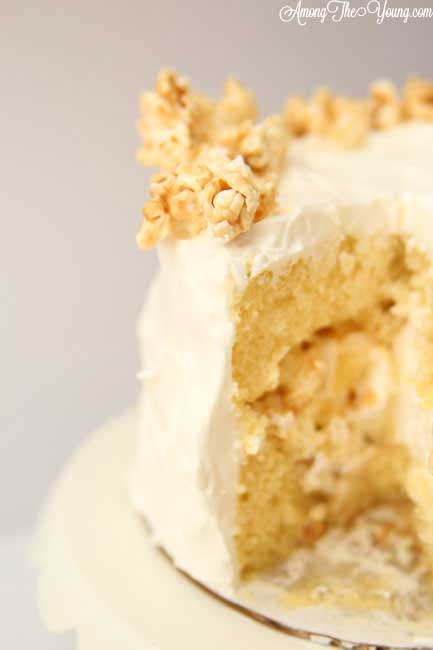 Caramel Popcorn Cake