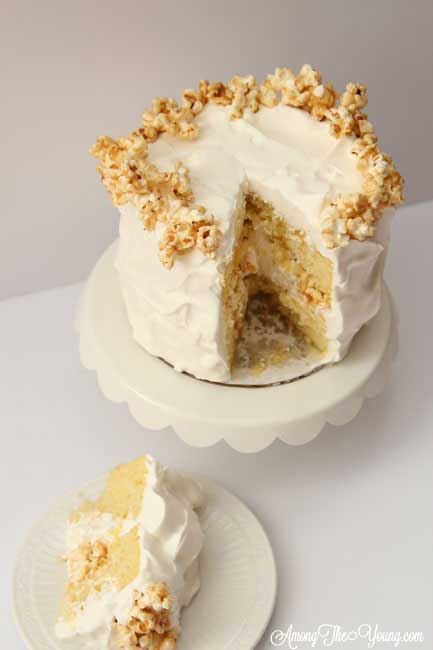 Caramel Popcorn Cake