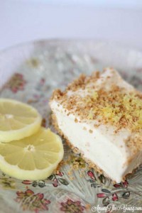 Lemon Ice Cream Dessert Recipe featured by top US food blog, Among the Young