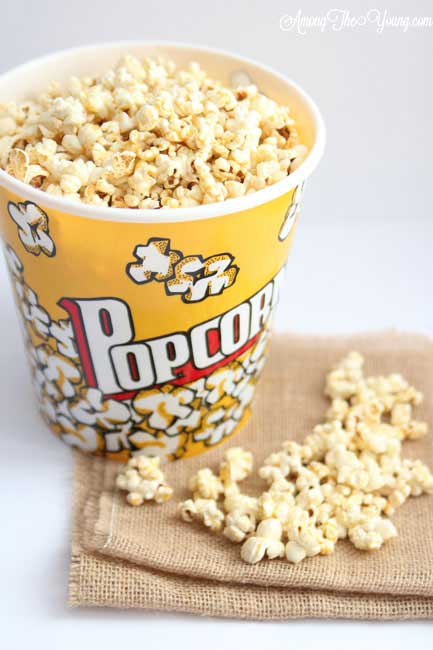 Jalapeno Cheese Popcorn Recipe featured by top US food blog, Among the Young