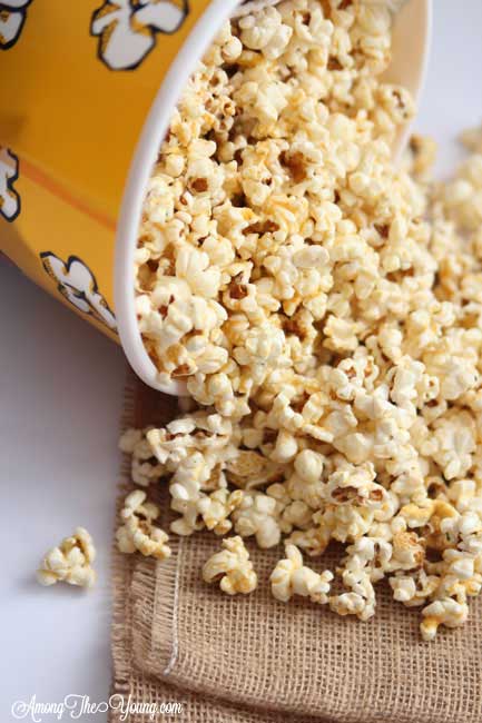 Jalapeno Cheese Popcorn Recipe featured by top US food blog, Among the Young Popcorn 
