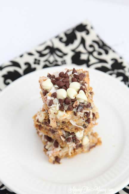 The Best Hello Dolly Bars Recipe featured by top US food blog, Among the Young