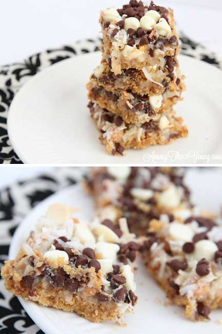 The Best Hello Dolly Bars Recipe featured by top US food blog, Among the Young