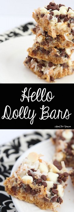 The Best Hello Dolly Bars Recipe featured by top US food blog, Among the Young