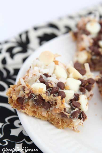 The Best Hello Dolly Bars Recipe featured by top US food blog, Among the Young