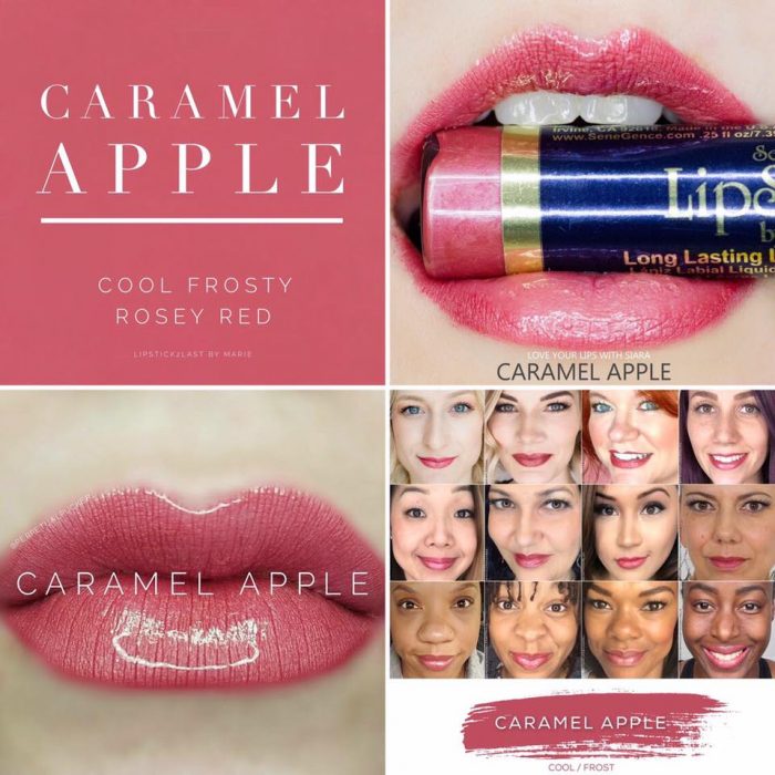 Lipsense Colors featured by top US lifestyle blog and Lipsense distributor, Kaylynn of Among the Young: image of Caramel Apple