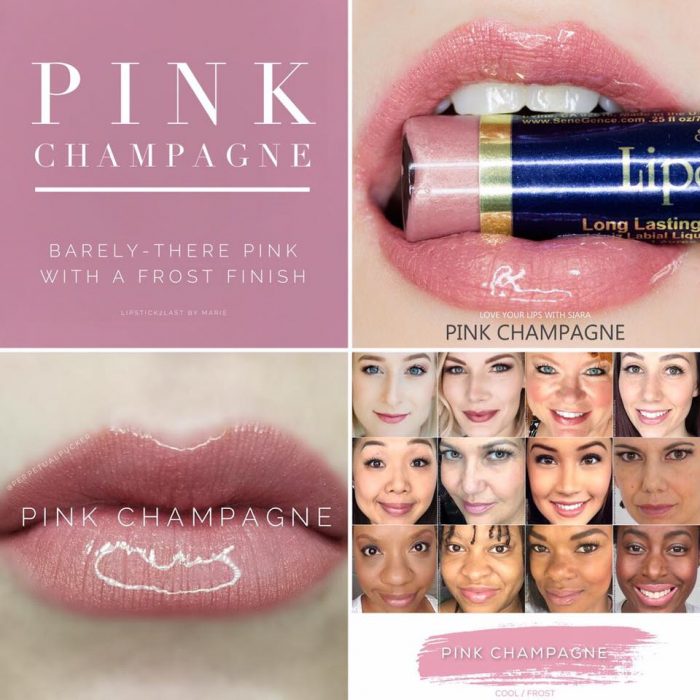 Lipsense Colors featured by top US lifestyle blog and Lipsense distributor, Kaylynn of Among the Young: image of Pink Champagne