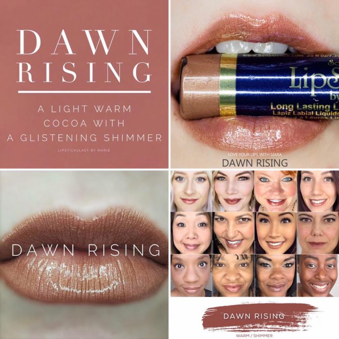 Lipsense Colors featured by top US lifestyle blog and Lipsense distributor, Kaylynn of Among the Young: image of Dawn Rising