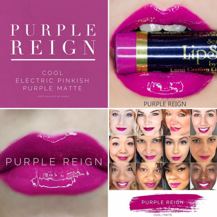 Lipsense Colors featured by top US lifestyle blog and Lipsense distributor, Kaylynn of Among the Young: image of Purple Reign