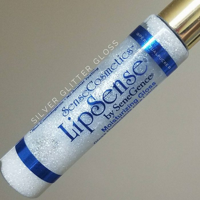 Lipsense Colors featured by top US lifestyle blog and Lipsense distributor, Kaylynn of Among the Young: image of Silver Glitter Gloss