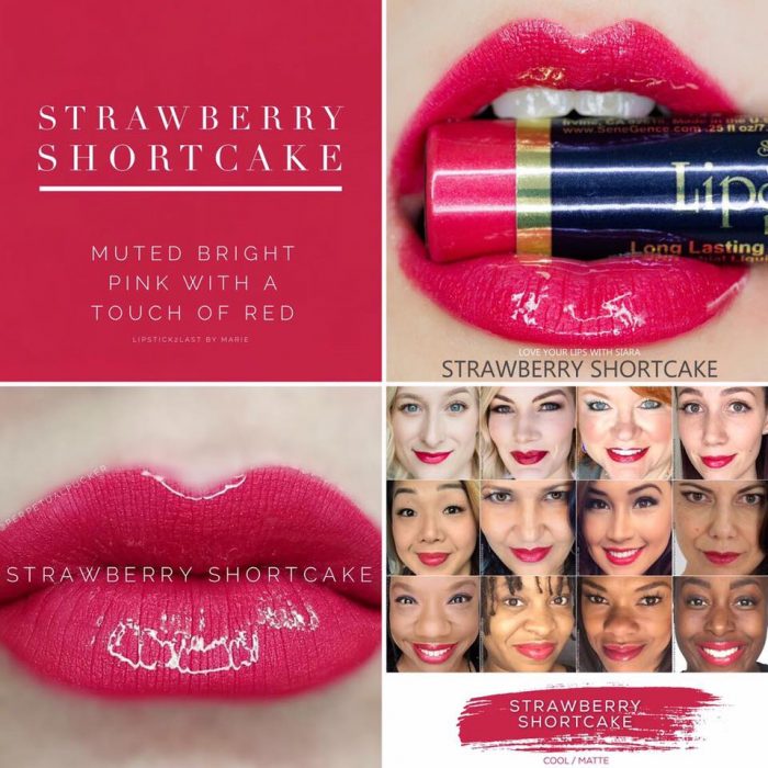  Lipsense Colors featured by top US lifestyle blog and Lipsense distributor, Kaylynn of Among the Young: image of Strawberry Shortcake