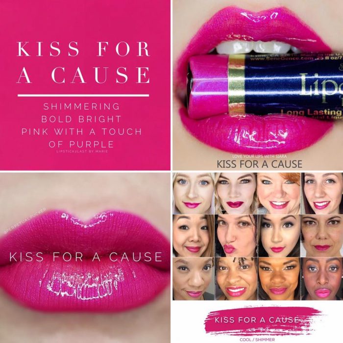 Lipsense Colors featured by top US lifestyle blog and Lipsense distributor, Kaylynn of Among the Young: image of Kiss for a Cause