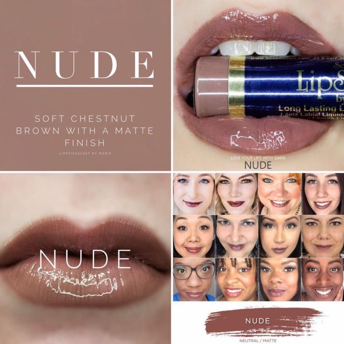 Lipsense Colors featured by top US lifestyle blog and Lipsense distributor, Kaylynn of Among the Young: image of Nude