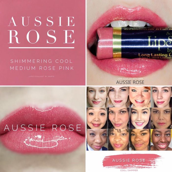 Lipsense Colors featured by top US lifestyle blog and Lipsense distributor, Kaylynn of Among the Young: image of Aussie Rose