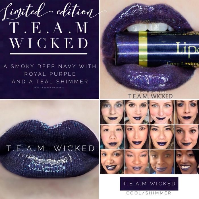 Lipsense Colors featured by top US lifestyle blog and Lipsense distributor, Kaylynn of Among the Young: image of TEAM Wicked