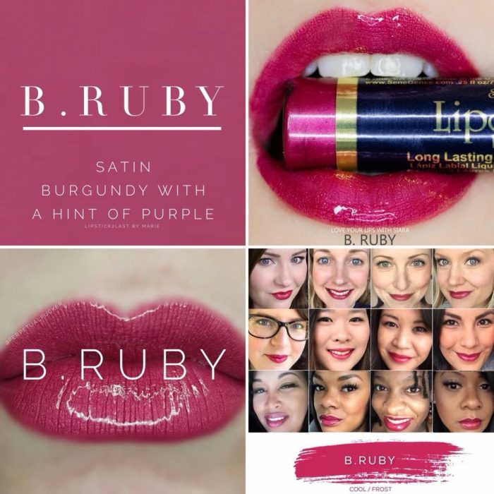 Lipsense Colors featured by top US lifestyle blog and Lipsense distributor, Kaylynn of Among the Young: image of B. Ruby