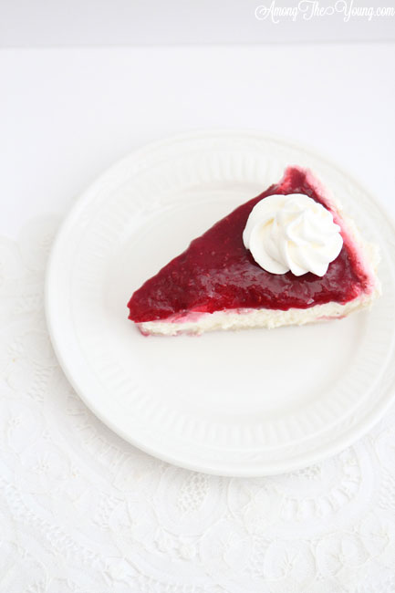 Kneaders Raspberry Cream Cheese Pie Recipe featured by top US food blog, Among the Young: Kneaders raspberry cream cheese pie