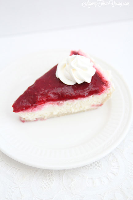 Kneaders Raspberry Cream Cheese Pie Recipe featured by top US food blog, Among the Young: Kneaders raspberry cream cheese pie