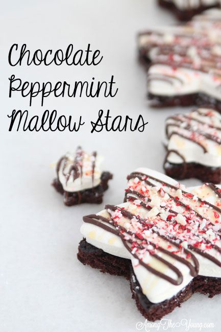 Chocolate Peppermint Mallow Stars