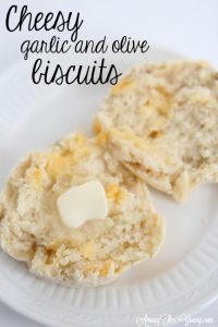 Cheesy Garlic Biscuits with Butter