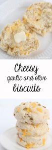 cheesey garlic biscuits are yum